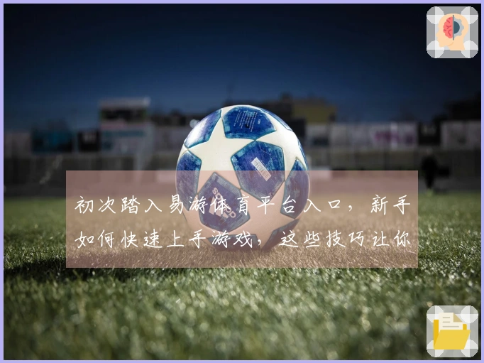初次踏入易游体育平台入口，新手如何快速上手游戏，这些技巧让你赢在起跑线